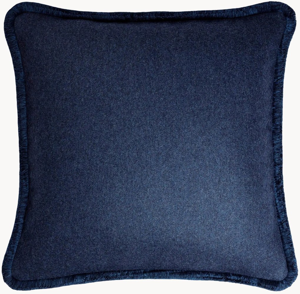 Cuscino decorativo in lana fatto a mano Happy