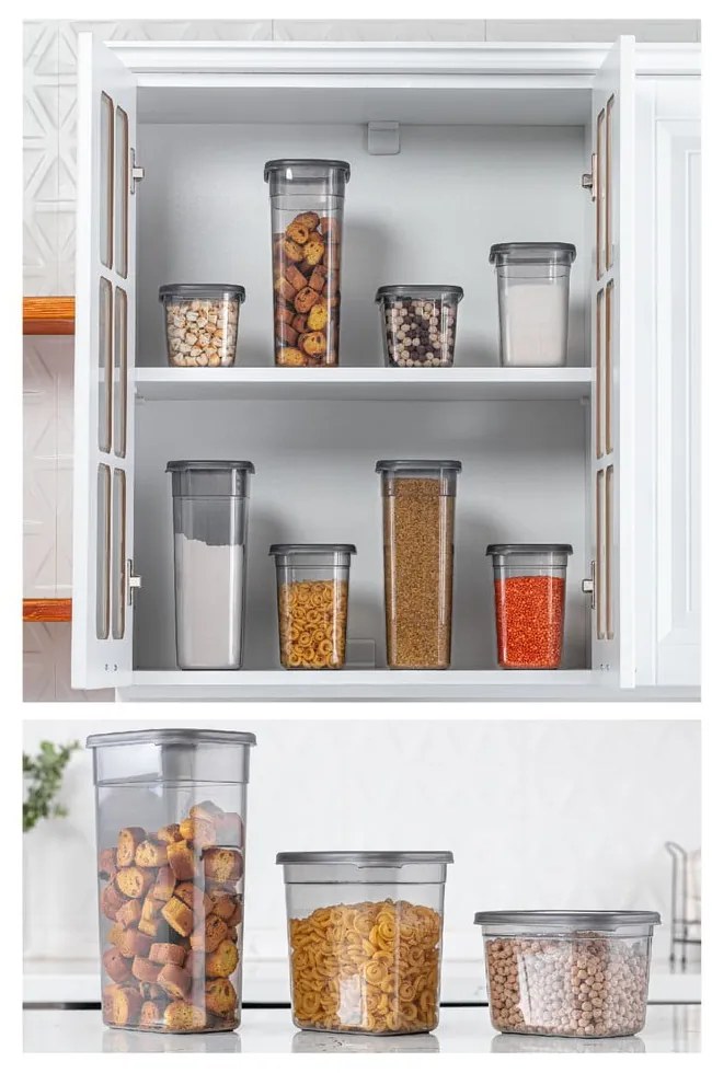 Set di contenitori per alimenti in plastica alimentari 18 pz Fresco – Hermia