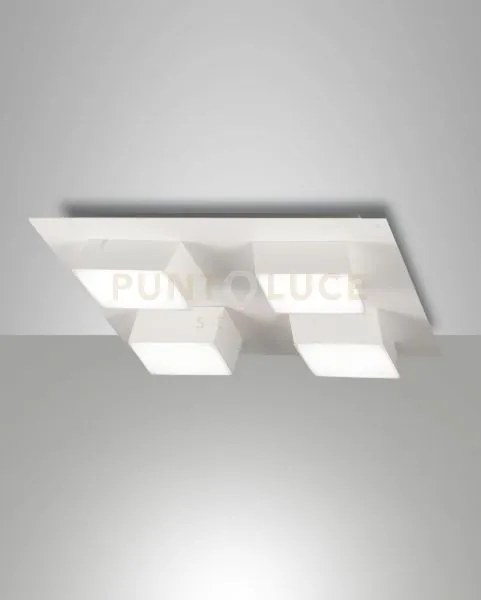 Lucas plafoniera bianco 4 luci dimmerabile 48w 3000k 4160lm