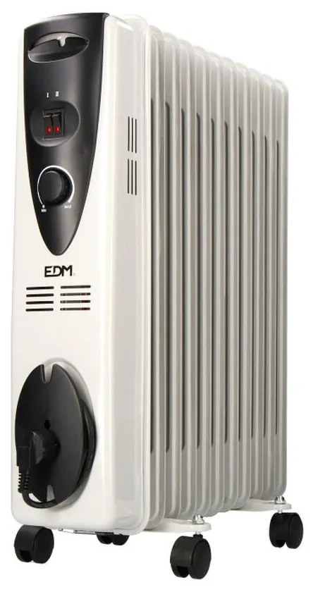 Radiatore a Olio (11 elementi) EDM 07123 Bianco 2500 W