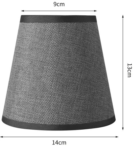 Brilagi - Paralume universale NUBILA E27 13x9 cm grigio