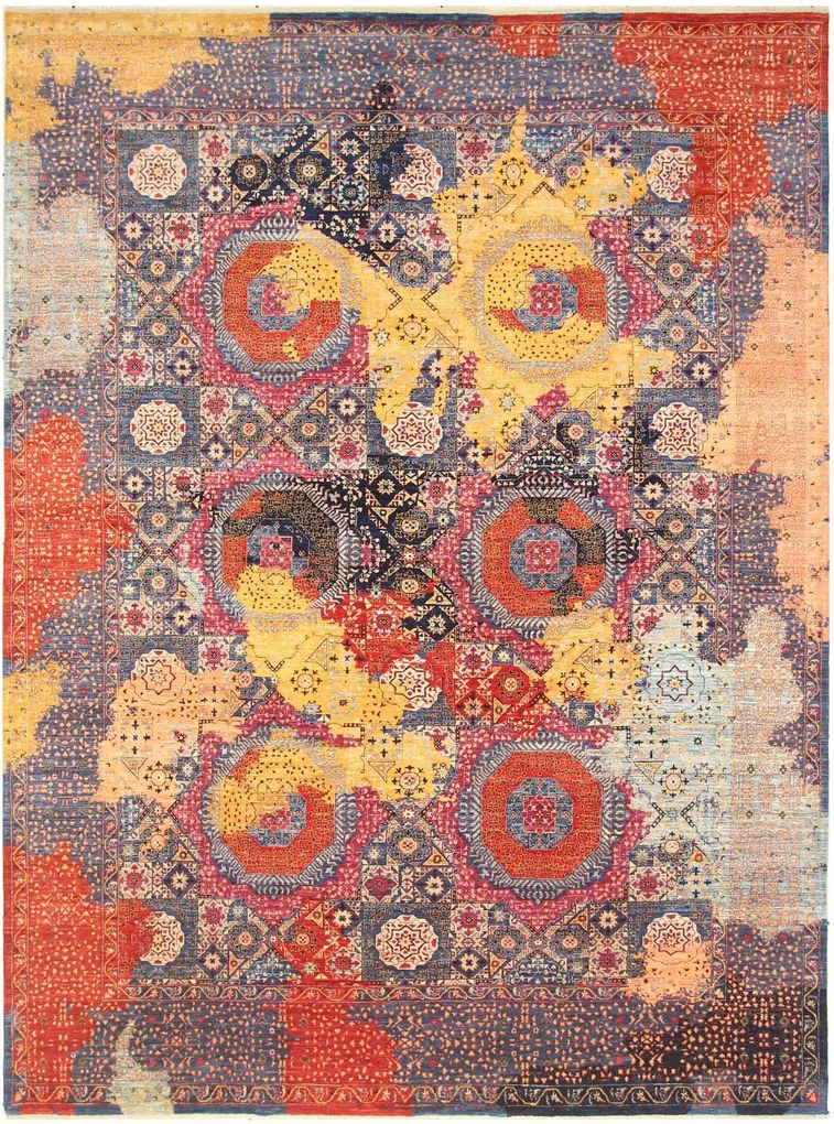 Mamluk Tappeto 360 x 270 (Pakistan) Annodato A Mano