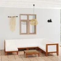 Set Divani da Giardino 8 pz con Cuscini in Massello di Acacia 3058124