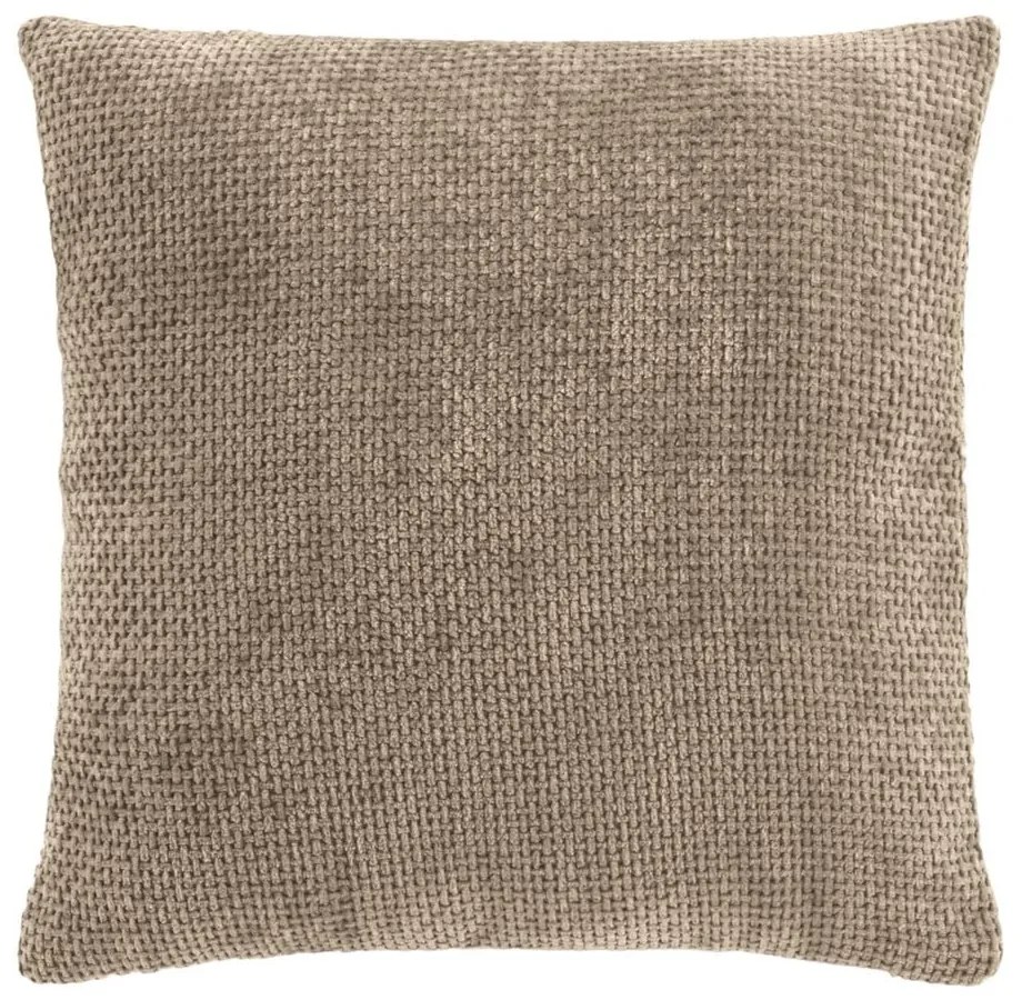 Cuscino decorativo in ciniglia 45x45 cm Leo – douceur d'intérieur