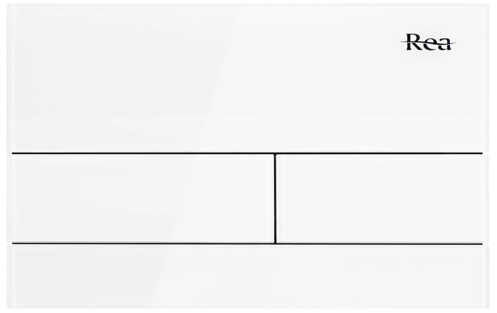 Pulsante per supporto set da incasso WC K011A-Q Rea T White Glass