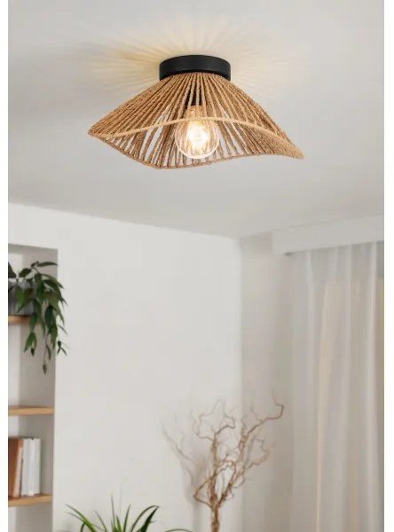 Eglo 44071 - Plafoniera LAVISTER 1xE27/60W/230V marrone