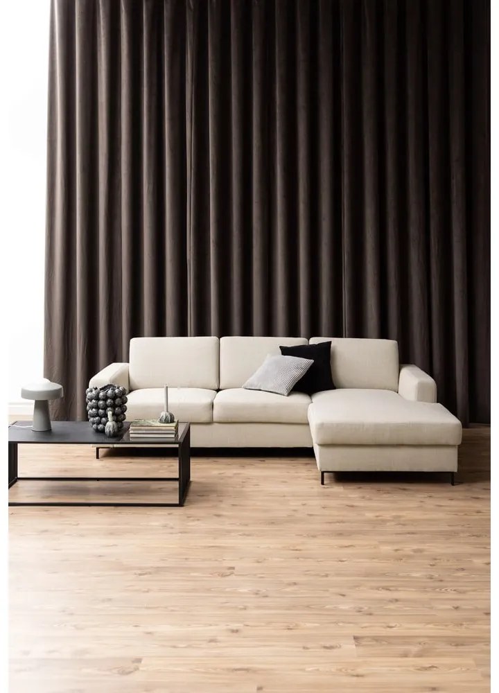 Tavolino nero con piano in vetro 60x120 cm Strington - Actona