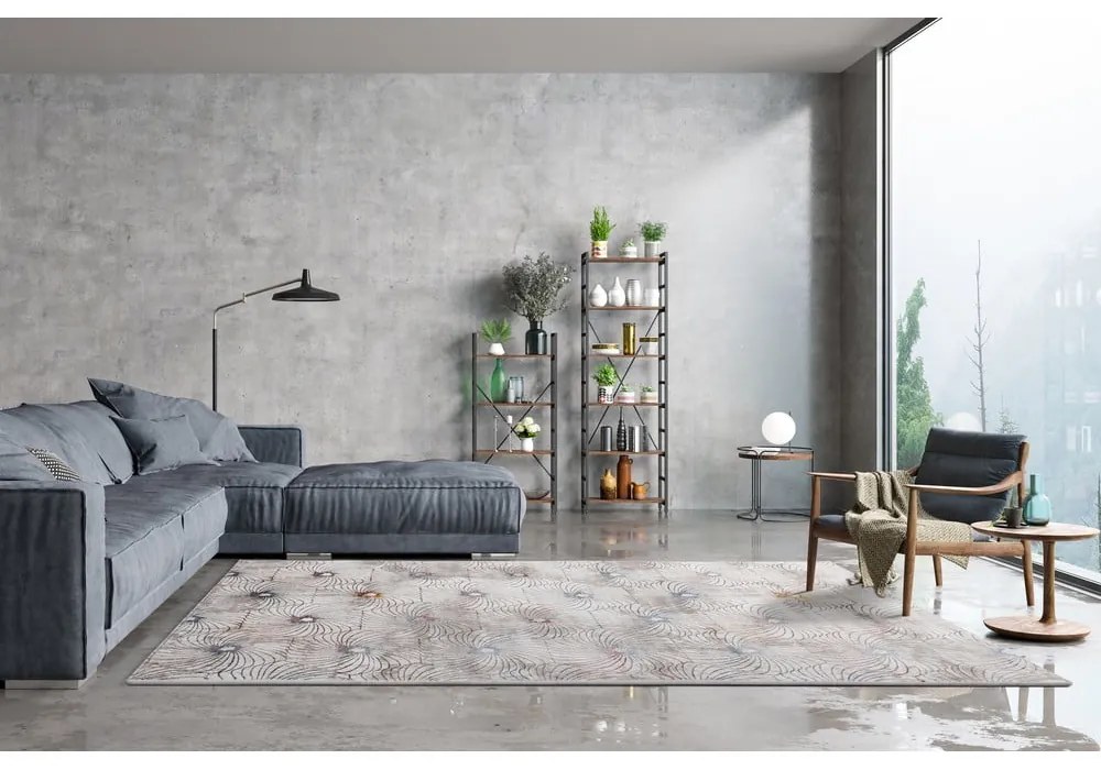 Tappeto grigio chiaro 200x300 cm Simp - FD