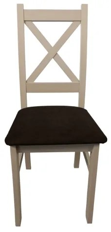 Sedia da pranzo NATE quercia sonoma/marrone scuro