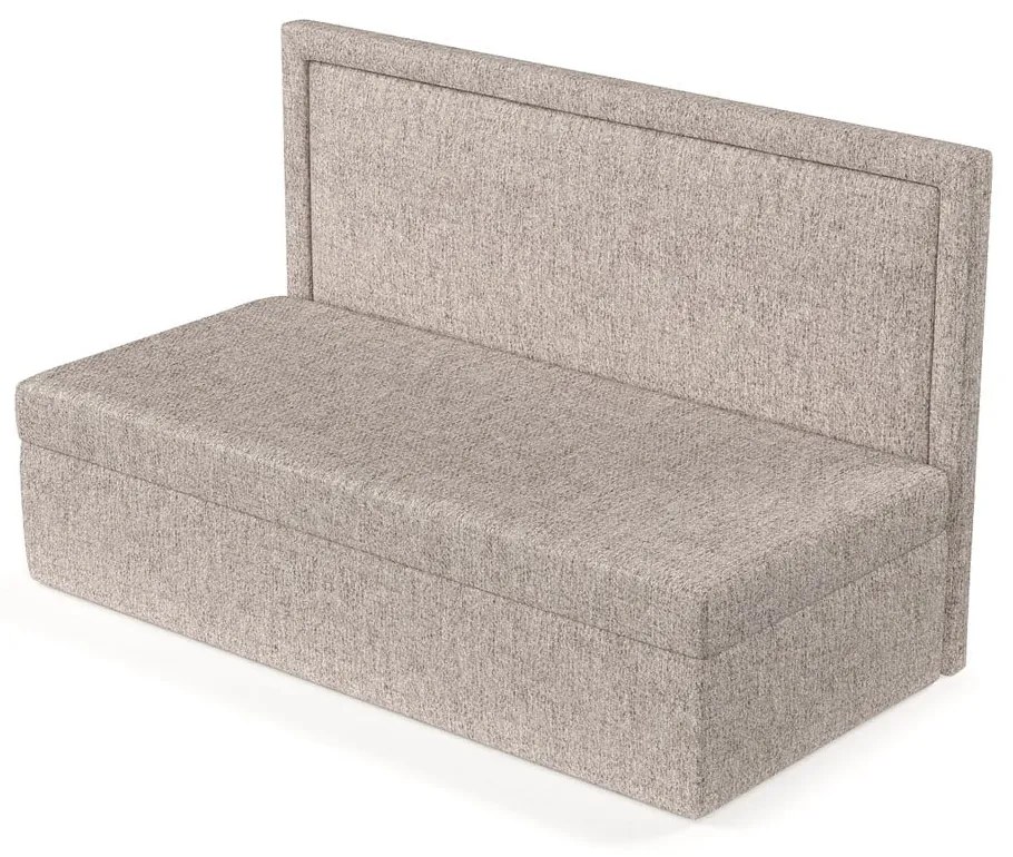 Letto singolo imbottito marrone chiaro 100x200 cm Scala - Maison de Rêve