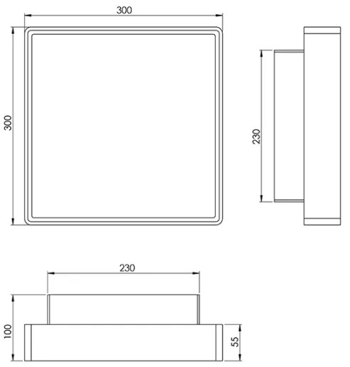 Fabas 3233-65-102 - Lampada tecnica OBAN 2xE27/30W/230V IP65