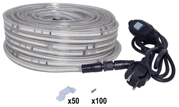 Kit striscia led 30m luce bianco naturale INSPIRE