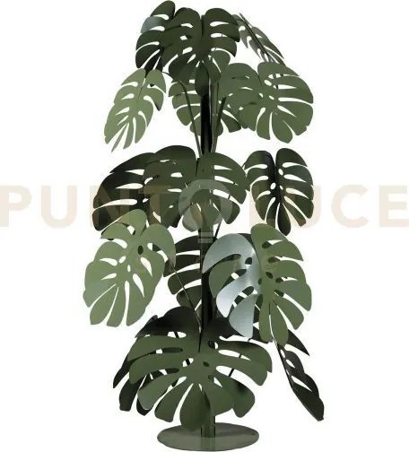 Pianta decorativa moderna monstera grande verde salvia