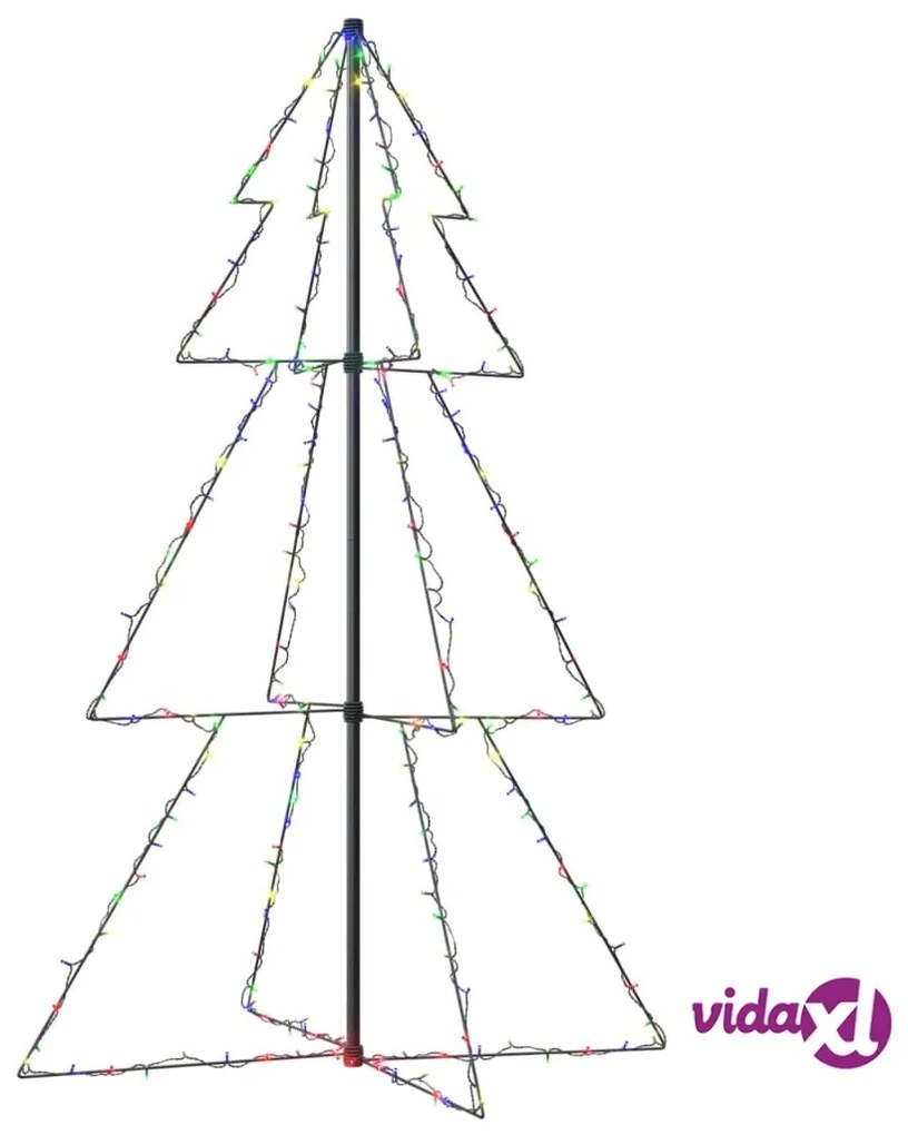 vidaXL Albero di Natale a Cono 200 LED per Interni Esterni 98x150 cm