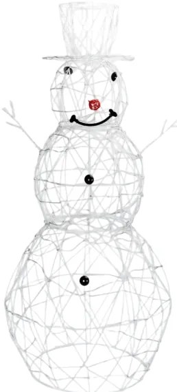 Aigostar - Decorazione natalizia LED da esterno 3,6W/31/230V 2700K 120cm IP44 a forma di pupazzo di neve