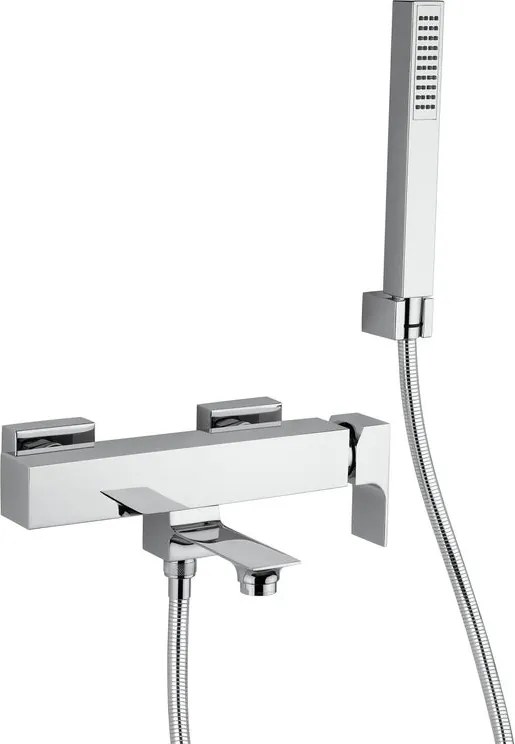Rubinetto per vasca getto aerato Flat per muro cromo MAMOLI