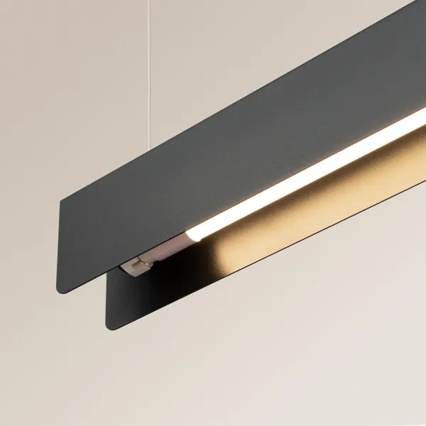 Sollux SL.1395 - Lampadario LED a sospensione con filo SPARK 1xG13/8,5W/230V nero
