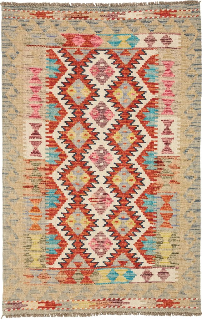 Kilim Tappeto 120x80 (Pakistan) Tessuto A Mano