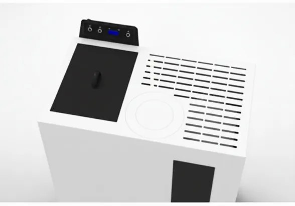 Stufa A Pellet Slim Ventilata 5 kW Bronte Bianca C-Line