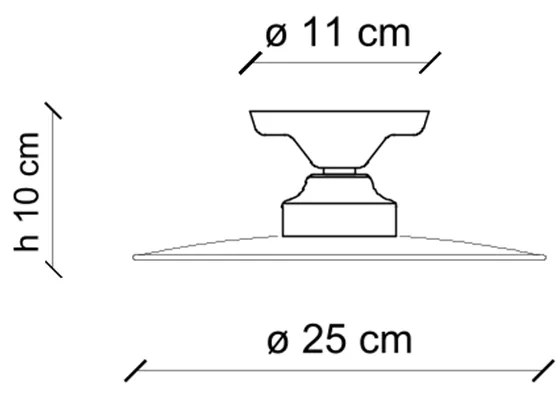 Lampadario Industrial Minimal B&W Metallo Smaltato Nero 1 Luce E27 42Cm