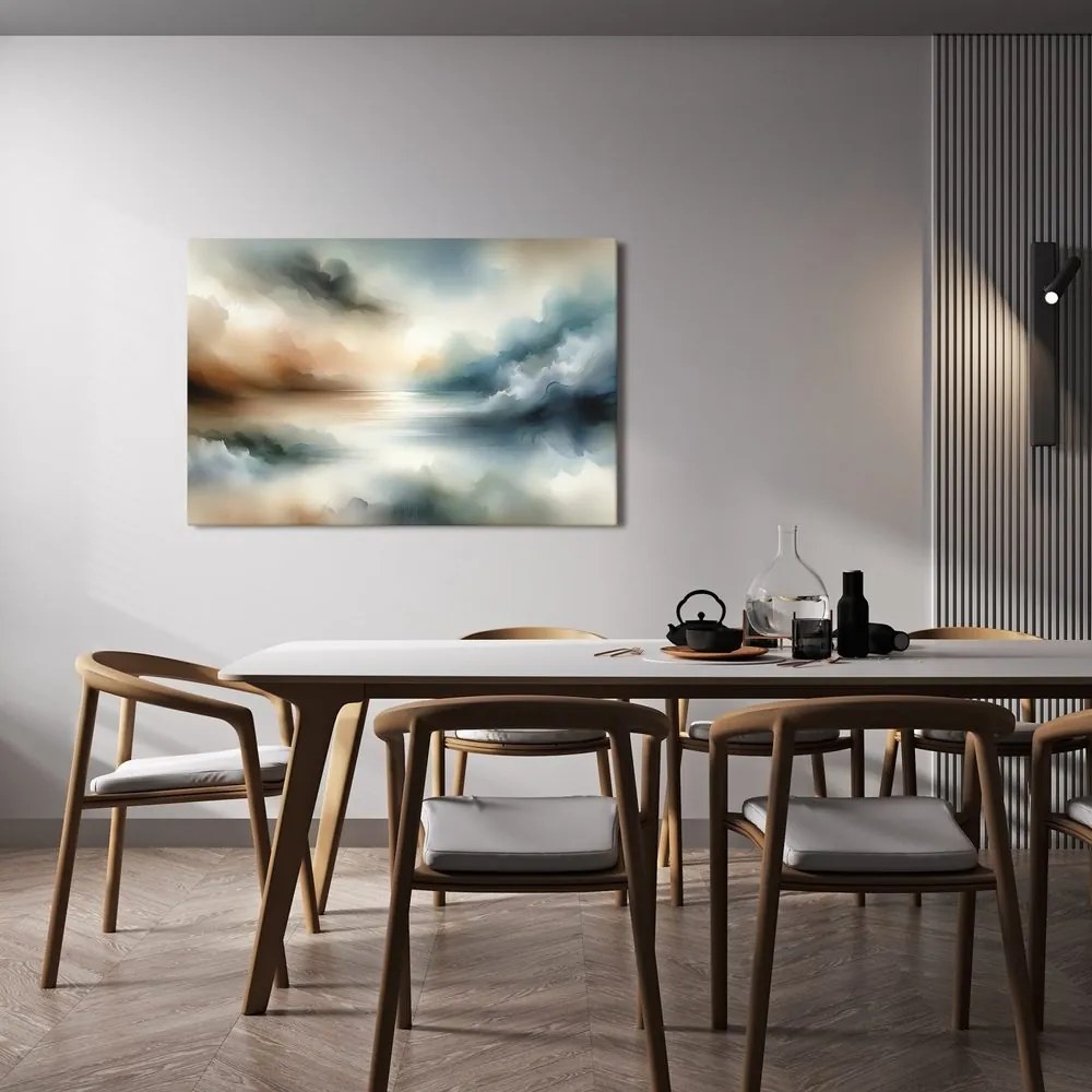 Quadro su tela – Nebbie mattutine sull’acqua