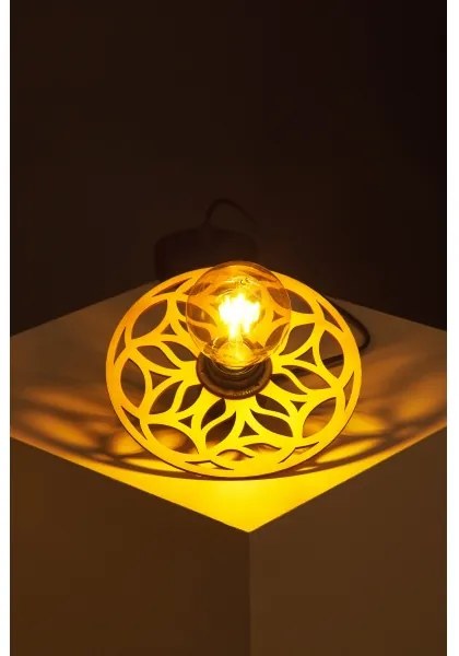 Lampadario a sospensione con filo FALCO 1xE27/60W/230V diametro 20 cm beige