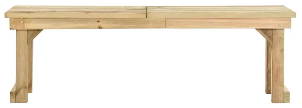 Panchina da giardino 140 cm in legno di pino impregnato