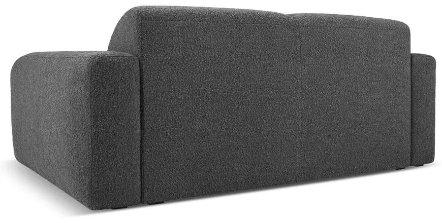 Divano in tessuto bouclé grigio scuro 170 cm Molino - Micadoni Home