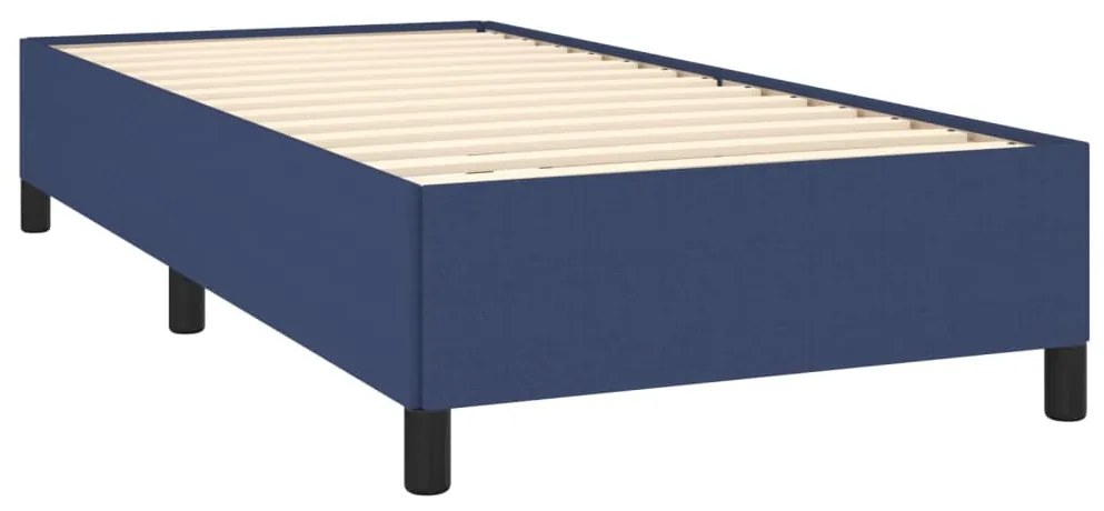 Giroletto a molle con materasso blu 90x200 cm intessuto