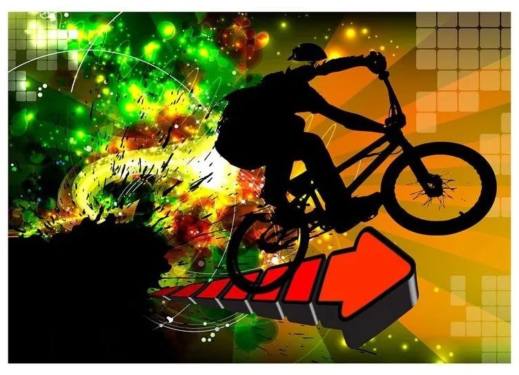 Fotomurale adesivo  Bicycle Tricks  Larghezza x Altezza Home decor 294x210