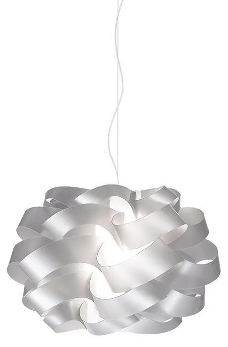 Sospensione Moderna 1 Luce Cloud D40 In Polilux Silver Made In Italy