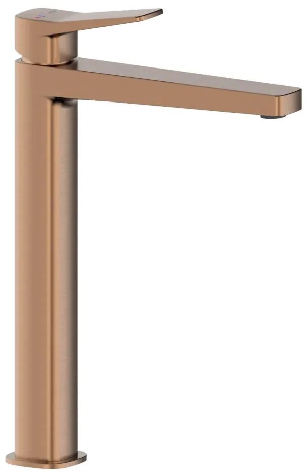 KFA Armatura 4522-712-34 - Miscelatore per lavabo MALAGA con piletta, 30,3 cm, oro rosa