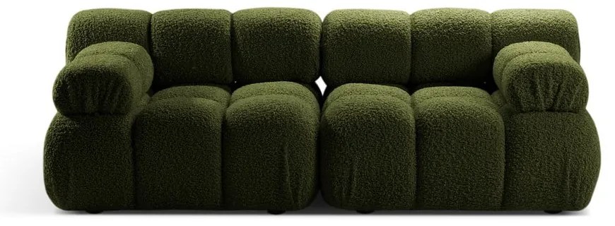 Divano componibile verde in tessuto bouclé 188 cm Bellis - Micadoni Home