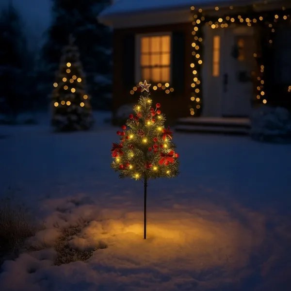 Decorazione natalizia LED/1W/230V 75 cm IP44 verde