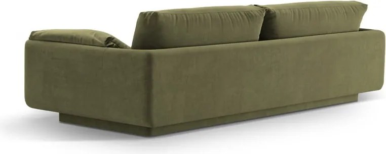 Divano in verde chiaro con rivestimento in velluto 220 cm Torino – Micadoni