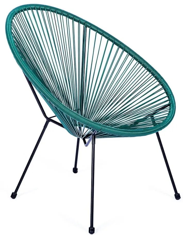 Poltrona da esterno verde in metallo e plastica Avocado Comfort – Bonami Selection