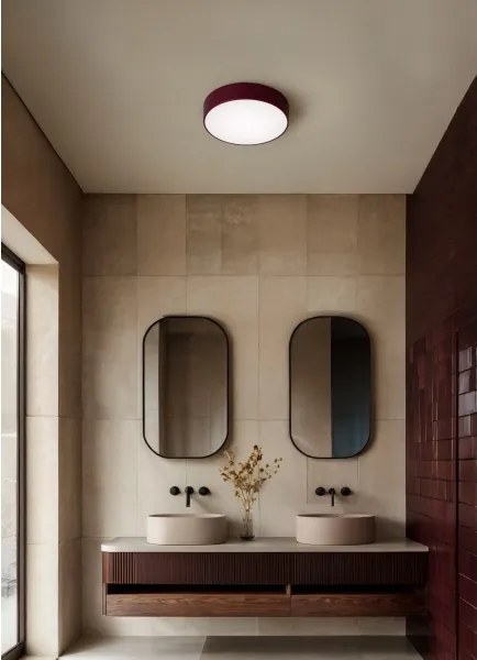 Brilagi - Plafoniera CLARE 3xE27/24W/230V Ø 40 cm bordeaux