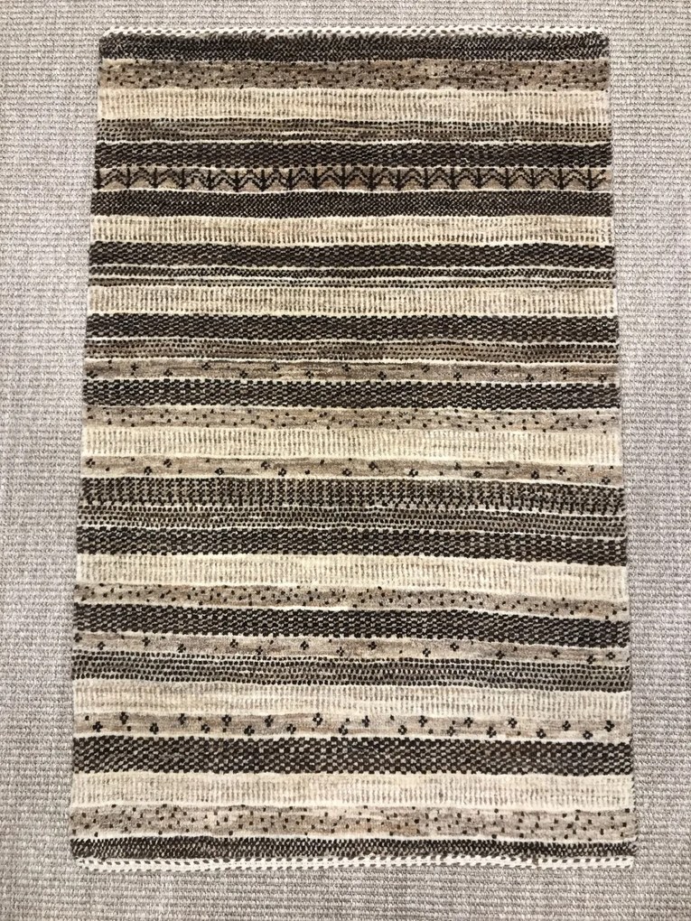 Loribaft Tappeto persiano 90x60 Beige (Iran) Annodato A Mano
