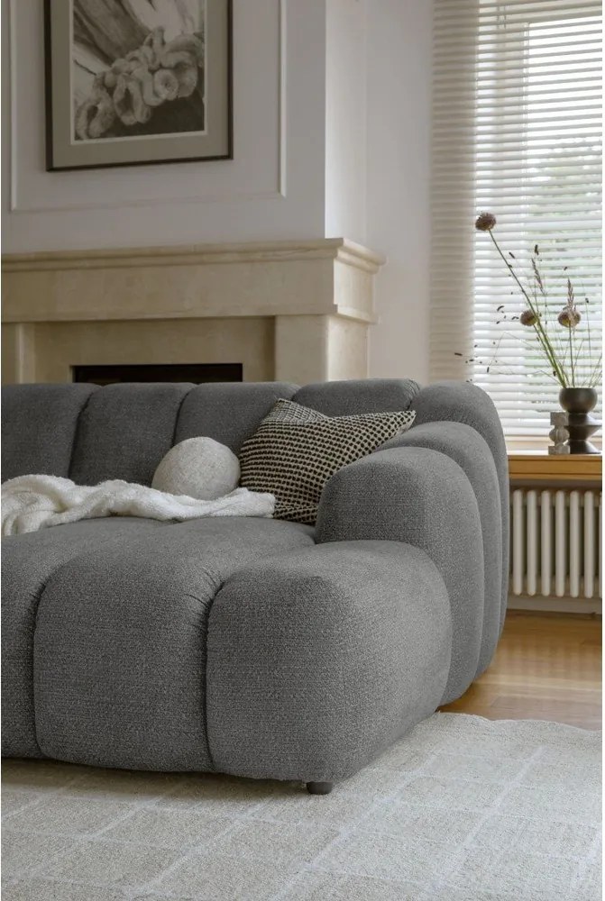 Divano angolare grigio (con penisola a destra/con chaise lounge) Shell – Miuform