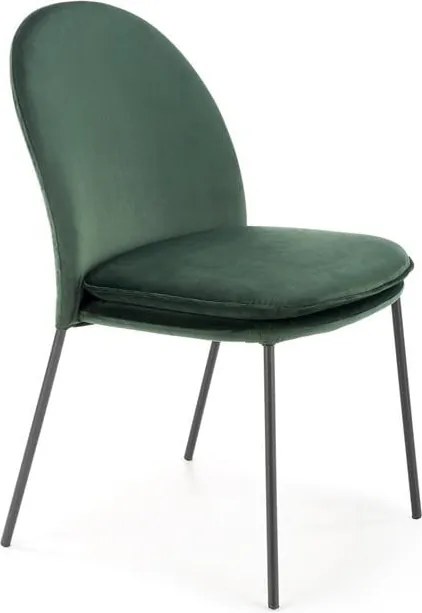 Sedia K443 Velvet Green - L50 x H58 x H84 cm