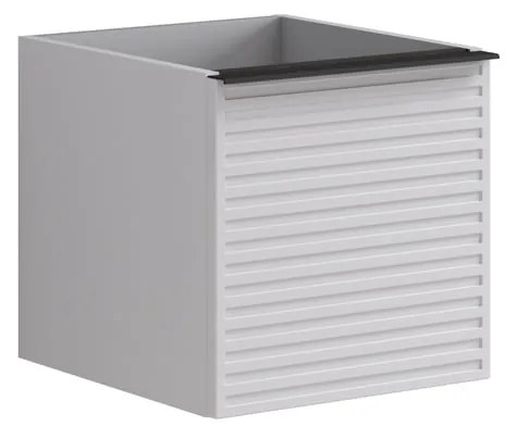 Armadietto bagno a terra Pixel 1 cassetto P 45.5 x L 40 x H 40 cm laccato opaco bianco