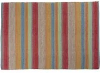 Tappeto moderno Cleveland, stile kilim, 100% cotone, multicoloree, 200x140cm