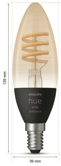 Lampadina LED dimmerabile Philips Hue WHITE AMBIANCE E14/4,6W/230V 2200-4500K