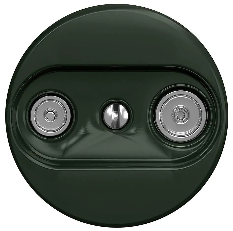 Kliklap - Presa di corrente d'epoca TV+R (terminal) senza cornice verde