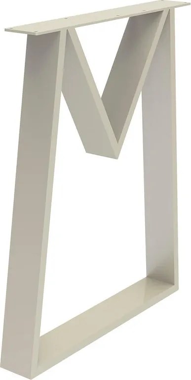 Gamba per mobili STEELMI Wine in acciaio cromo opaco L 60 x P 8 x H 71 cm