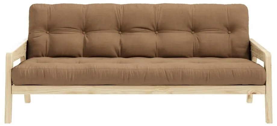 Divano letto marrone 204 cm Grab - Karup Design