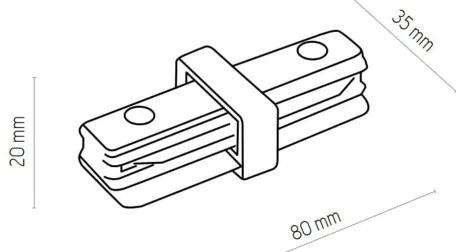 Zuma Line 3041 - Faretto per sistema a binario REFLEKTOR 6xGU10/10W/230V