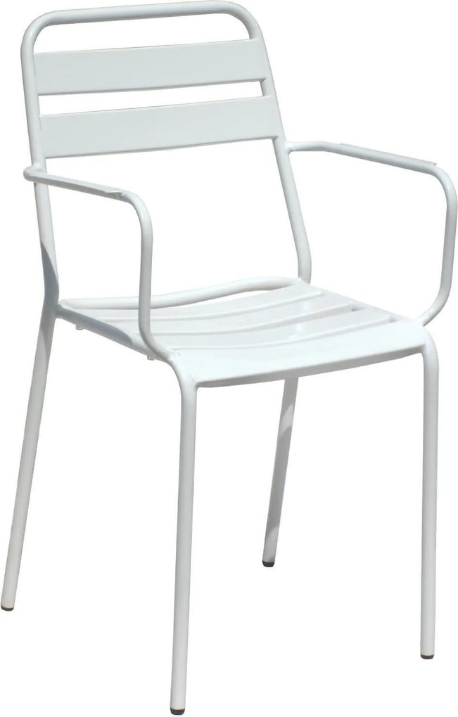 ROMANUS - set tavolo in metallo cm 70 x 70 x 72 h con 2 poltrone Romanus