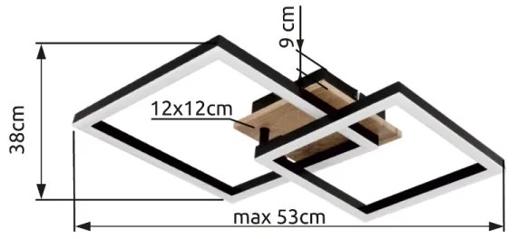 Globo 67284-18 - Plafoniera LED BARD LED/18W/230V