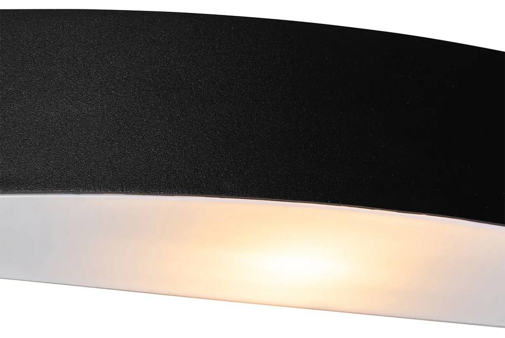Lampada da parete per esterni moderna nera IP44 - Bojan